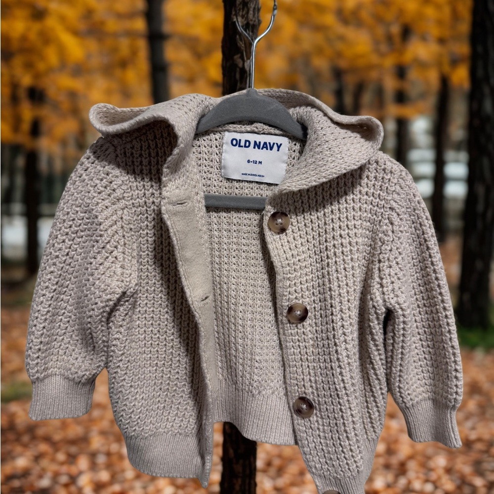 Old Navy Beige Knit Cardigan, Baby